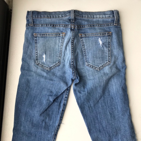 Current/Elliot Ripped Patchwork Slim Jeans - Picture 6 of 6